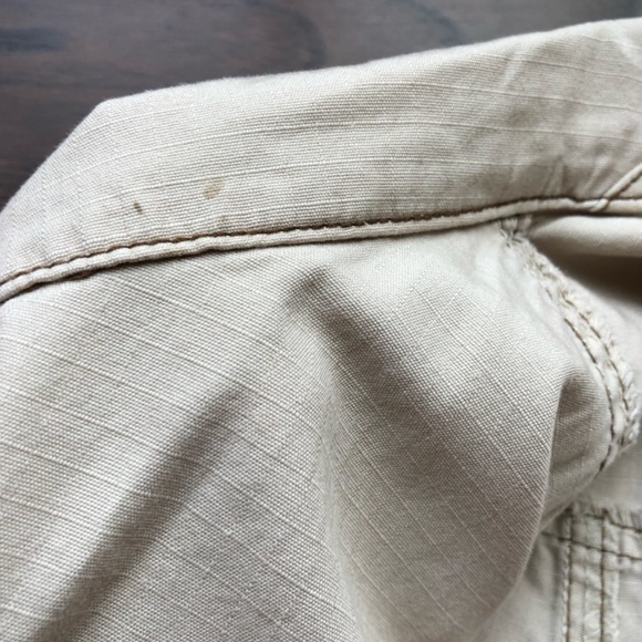 🤑DKNY Jeans Utility Jeans Style Cotton Jacket Tan - Picture 3 of 7